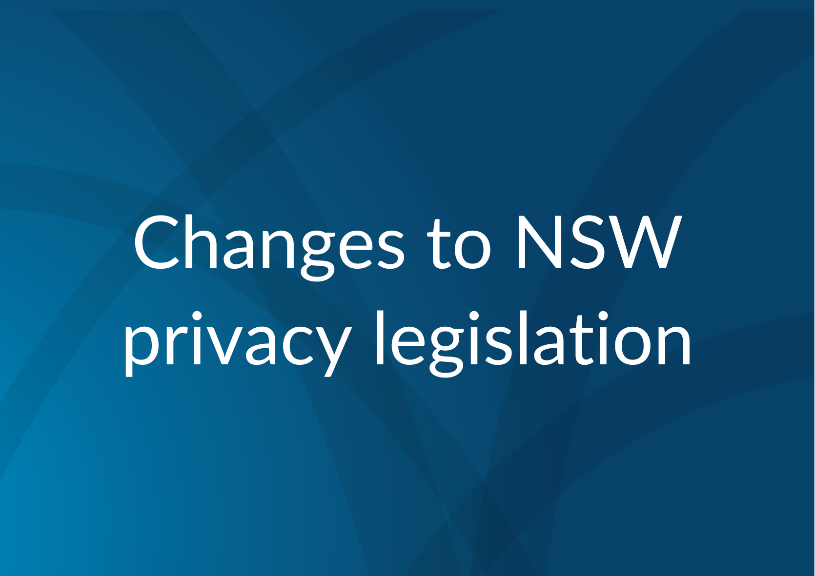 Media Release NSW Privacy Commissioner Welcomes The Amendments To The 