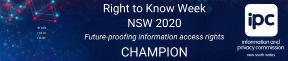Right to Know Week NSW 2020 - Banner - Champion