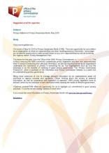 Suggested email to staff for agencies