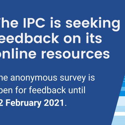 Image asking for citizen feedback on IPC resources (Feb 2021)