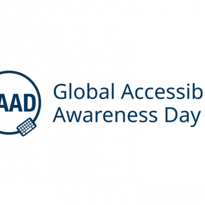 Logo and words saying Global Accessibility Awareness Day