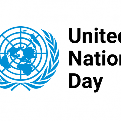 United Nations Day logo and text