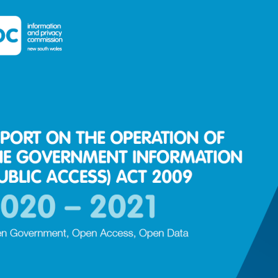 Report on the Operation of the GIPA Act 2020-21 Cover